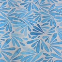 Monochrome Bird Art Print On Royal Georgette   S23 RGPS13