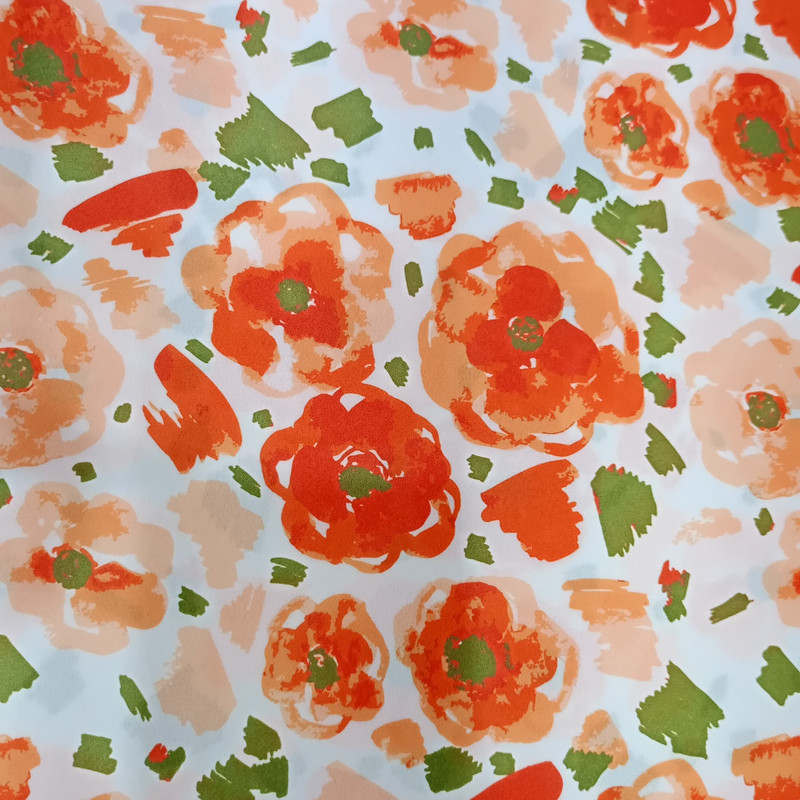 Flower Prints On Royal Georgette S24 RGPS43