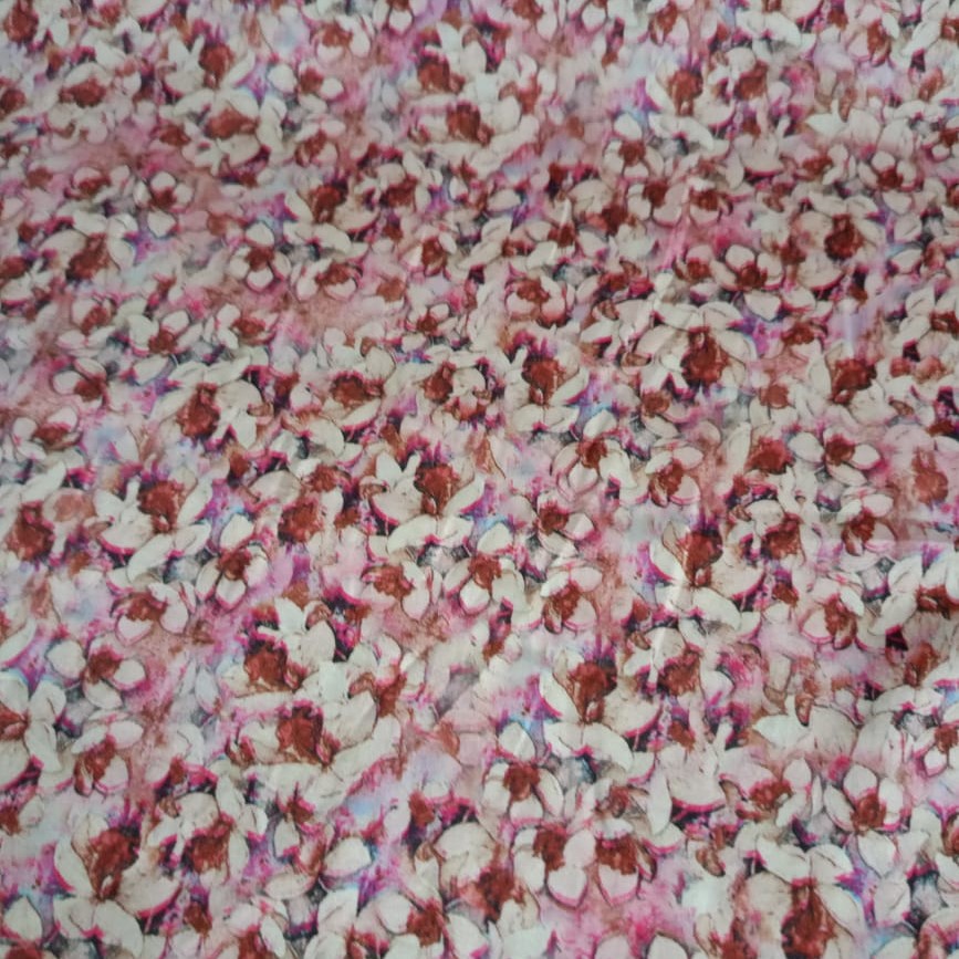Tie Dye Border Print On Korean Satin (SS24) KSPS26