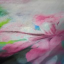 Pond Flower Print On Korean Satin (SS24) KSPS63