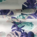 Tropical Vibes (Purple) Print On Banana Crepe S23 BCPS26