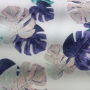 Tropical Vibes (Purple) Print On Banana Crepe S23 BCPS26