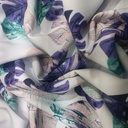 Tropical Vibes (Purple) Print On Banana Crepe S23 BCPS26