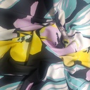 Bloomingdales (Yellow Pink Aqua) Print On Banana Crepe S23 BCPS6