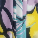 Bloomingdales (Yellow Pink Aqua) Print On Banana Crepe S23 BCPS6