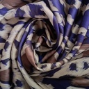 Brown & White Leopard Print On Twill Satin (D#89C#4) TSPS31