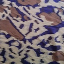 Brown & White Leopard Print On Twill Satin (D#89C#4) TSPS31