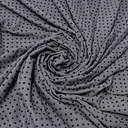 Black Grey Rhinestone Fabric