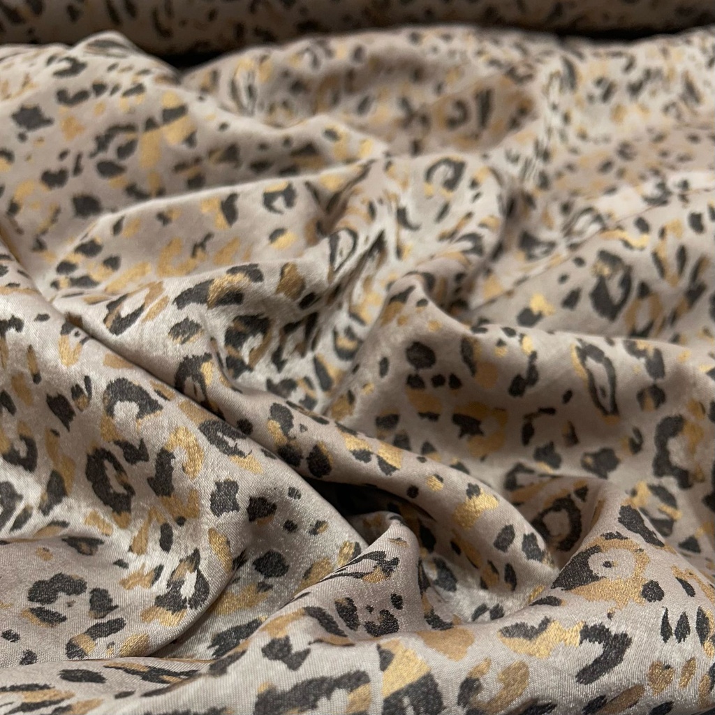 Leopard Foil Fabric