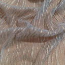 Zebra Print On Platinoir Foil Dyed Fabric