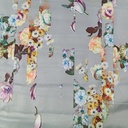 Stripe Floral Print On Dutchess Satin S24 DSPS13