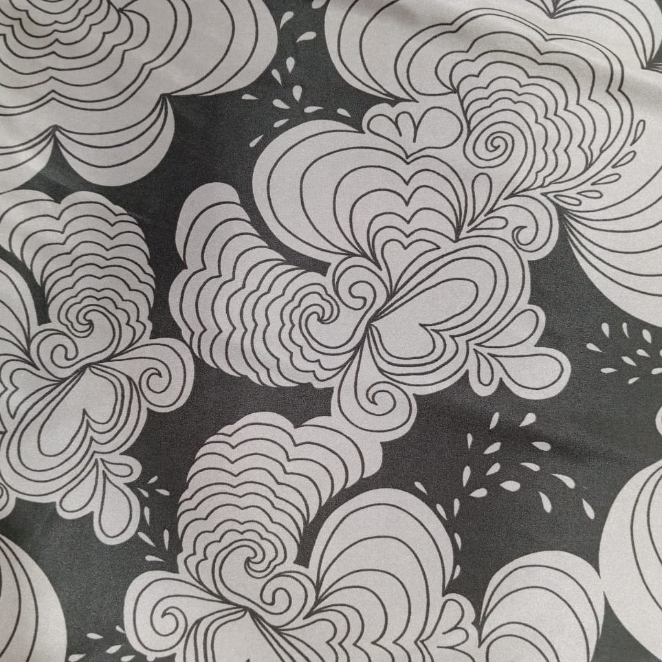 Cloud Brown Base Print On Satin Lycra S24 SLPS01