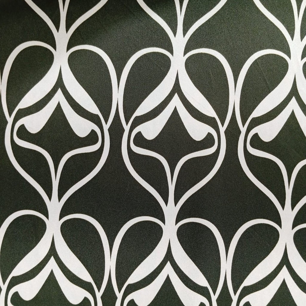 Green Base Art Print On Satin Lycra S24 SLPS04