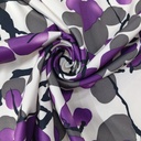 Blue Berry Print On Dutchess Satin S23-DSPS10