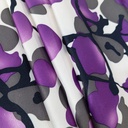 Blue Berry Print On Dutchess Satin S23-DSPS10