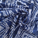 Black & White Marble Print On Twill Satin (D#70C#3) TSPS26