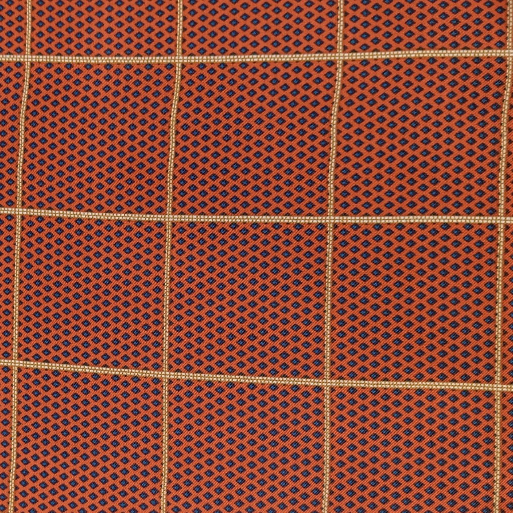 Red Check Print On Twill Satin (SS24) TSPS03