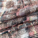 Red Abstract Art Print On Twill Satin (PA15C#2) TSPS55