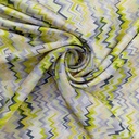 Chevron Wave Print On Twill Satin (D#76C#4) TSPS56