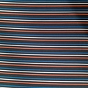 Black And Orange Stripes Print On Twill Satin (SS24) TSPS14