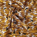 Abstract Yellow Print On Twill Satin (SS24) TSPS06