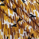 Abstract Yellow Print On Twill Satin (SS24) TSPS06