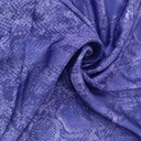 Purple Snake Skin Print On Korean Satin SS22L KSPL54