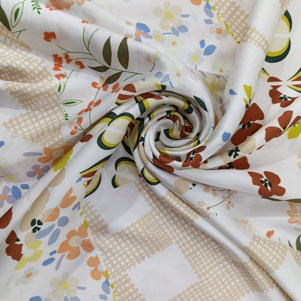 Artwork Print On Korean Satin SS22L KSPL06