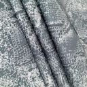 Black Snake Skin Print On Korean Satin SS22L KSPL50