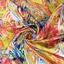 Abstract Art Print On Habutai Satin S24 HSPS69