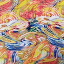 Abstract Art Print On Habutai Satin S24 HSPS69