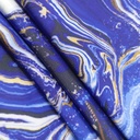 Thunder Marble Print On Korean Satin SS22A KSPA05