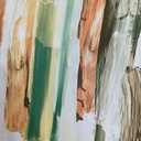Brush Art Work Print On Korean Satin SS22N KSPB81