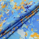 Brush Artwork Print On Korean Satin SS22N KSPB63