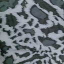 Grey & White Leopard Print On Korean Satin SS22N KSPB36
