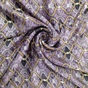 Ogee Purple Print On Korean Satin SS22N KSPB85