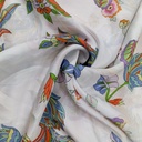 Pot Floral Print On Korean Satin SS22N KSPB88