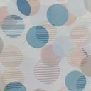 Big Colour Spots Print On Korean Satin SS22L KSPL30