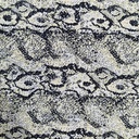 Black & Yellow Snake Print On Korean Satin S24 KSPS123