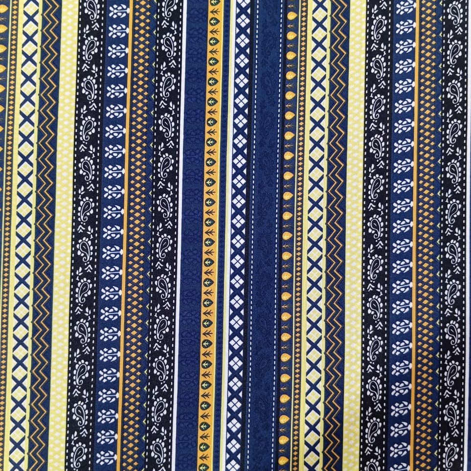Bohemian Print On Korean Satin S23 KSPS29