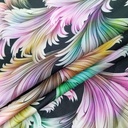 Lily Flower Print On Korean Satin SS22L KSPL29