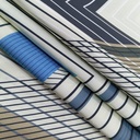 Black & White Zik Zak Print On Korean Satin SS22L KSPL16