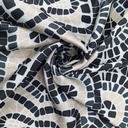 Black Dots Art Print On Korean Satin SS22L KSPL27