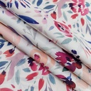 Rose Floral Print On Korean Satin SS22L KSPL28