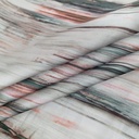 Wave Artwork Print On Korean Satin SS22N KSPB96