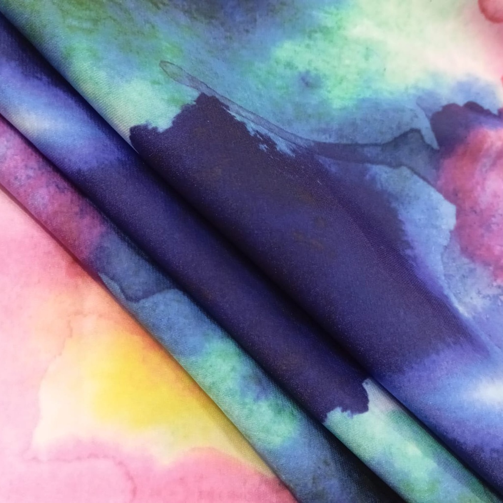 Holi Marble Print On Korean Satin SS22A KSPA06