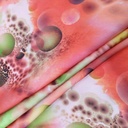 Green Grapes Tie Dye Print On Korean Satin S23-KSPS49