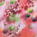 Green Grapes Tie Dye Print On Korean Satin S23-KSPS49