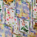 White Window Floral Print On Korean Satin (SS24) KSPS64