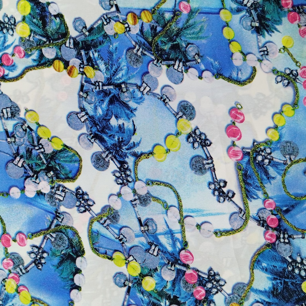 Modern Art Work Print On Habutai Satin S24 HSPS12